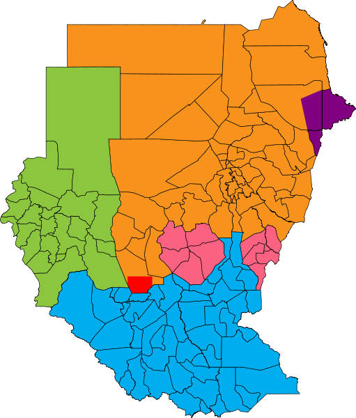 map of sudan with darfur. Southern Sudan, Darfur and